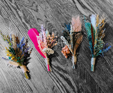 Florals and Feathers Hat pins - Bold Colors only